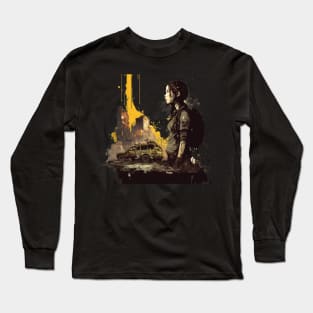 The Last of Us Pedro Pascal Joel inspired design Long Sleeve T-Shirt